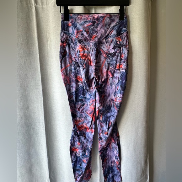 Lululemon Base Pace High-Rise Running Tight 28" *Brushed Nulux Purple Multi Sz8 - Picture 10 of 13
